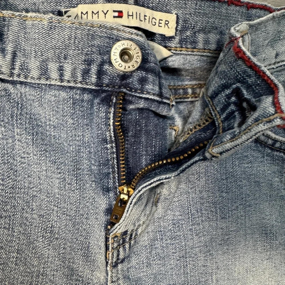 Vintage Tommy Hilfiger Jeans Womens 4 Blue Low Rise Flare Stretch Denim‎ 2000s